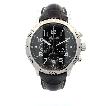 Breguet Transatlantique Type XXI Flyback Chronograph Ruthenium Dial 3810ST/92/9ZU - Beverly Hills Watch Company