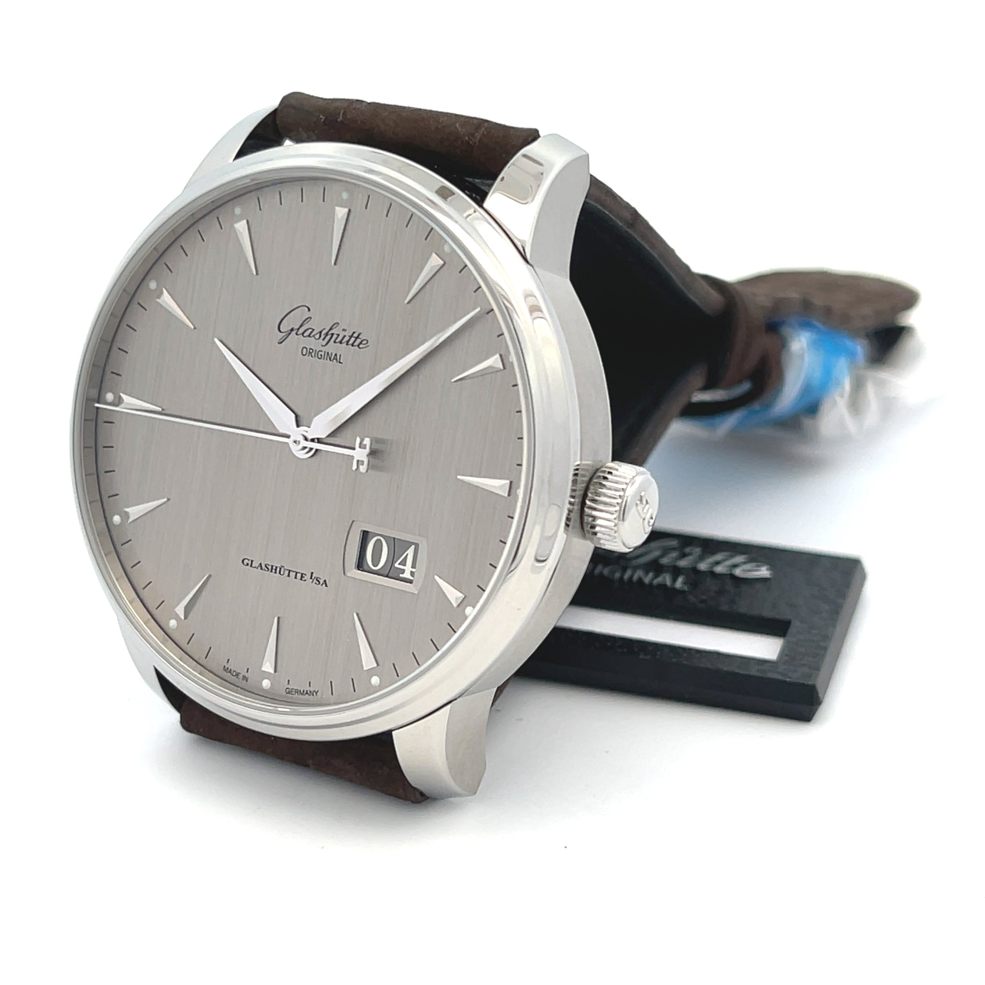 Glashutte Original Senator Excellence Panorama Date Silver Dial 1-36-03-03-02-31 - Beverly Hills Watch Company