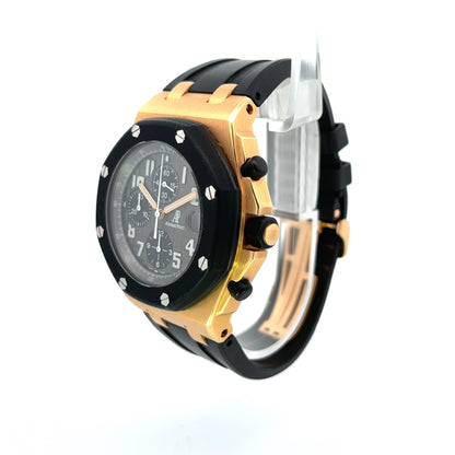 Audemars Piguet 42mm Royal Oak Offshore Rubber Clad Rose Gold 25940OK.OO.D002CA.01A - Beverly Hills Watch Company