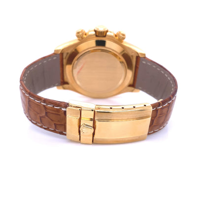 Rolex Daytona 40mm Yellow Gold White Dial Arabic 116518 - Beverly Hills Watch Company