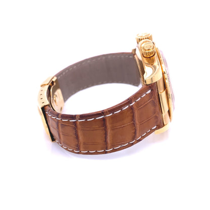 Rolex Daytona 40mm Yellow Gold White Dial Arabic 116518 - Beverly Hills Watch Company