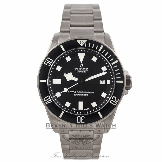 Tudor Pelagos Titanium Black Dial Black Bezel 25500TN 1R2T5G - Beverly Hills Watch Company Watch Store