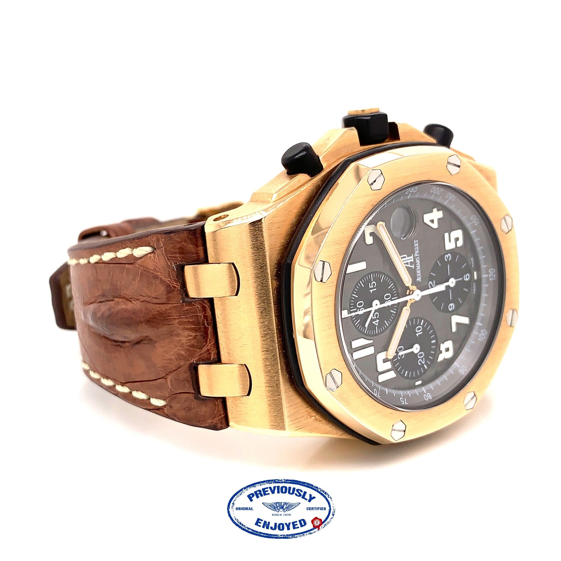 Audemars Piguet Royal Oak Offshore Rose Gold 42mm Grey Dial 25940K.OO.D002CA.01 TUMMJL - Beverly Hills Watch Company