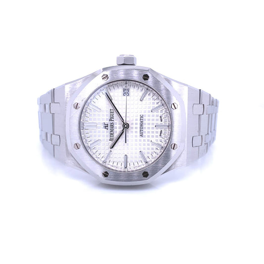 Audemars Piguet Royal Oak Stainless Steel 37MM Silver Dial 15450ST.00.1256ST.01.A - Beverly Hills Watch Company