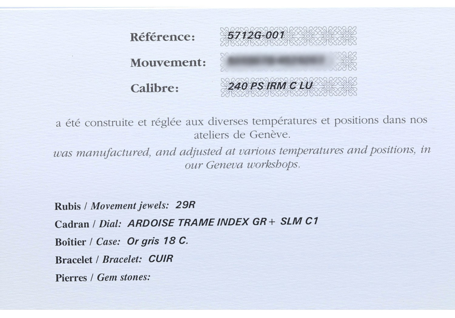 Patek Philippe Nautilus White Gold Power Reserve Moon Date 5712g-001 - Beverly Hills Watch Company