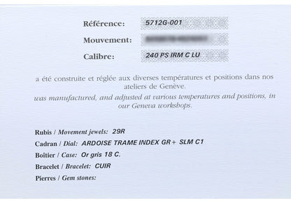 Patek Philippe Nautilus White Gold Power Reserve Moon Date 5712g-001 - Beverly Hills Watch Company