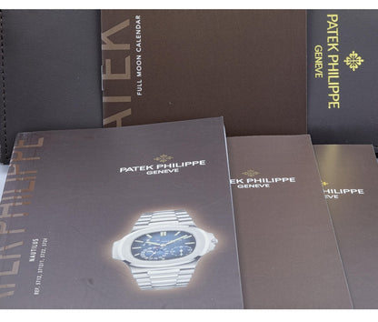 Patek Philippe Nautilus White Gold Power Reserve Moon Date 5712g-001 - Beverly Hills Watch Company