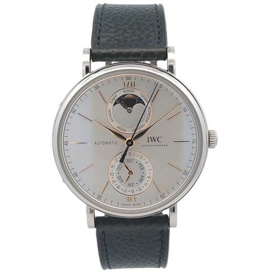 IWC Portofino Complete Calendar 41mm Stainless Steel IW359001 - Beverly Hills Watch Company