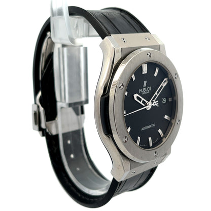 Hublot Classic Fusion 45mm Titanium Black Dial 511.NX.1171.LR - Beverly Hills Watch Company
