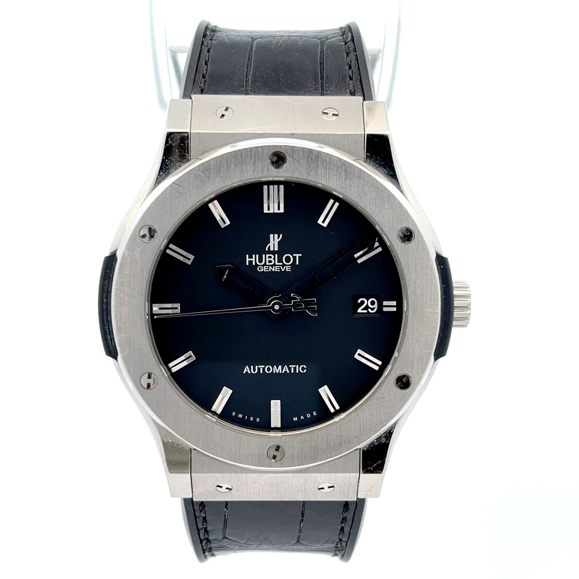 Hublot Classic Fusion 45mm Titanium Black Dial 511.NX.1171.LR - Beverly Hills Watch Company