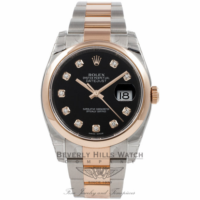 Rolex Datejust Stainless Steel and Rose Gold - Beverly Hills Watch Company Watch Store