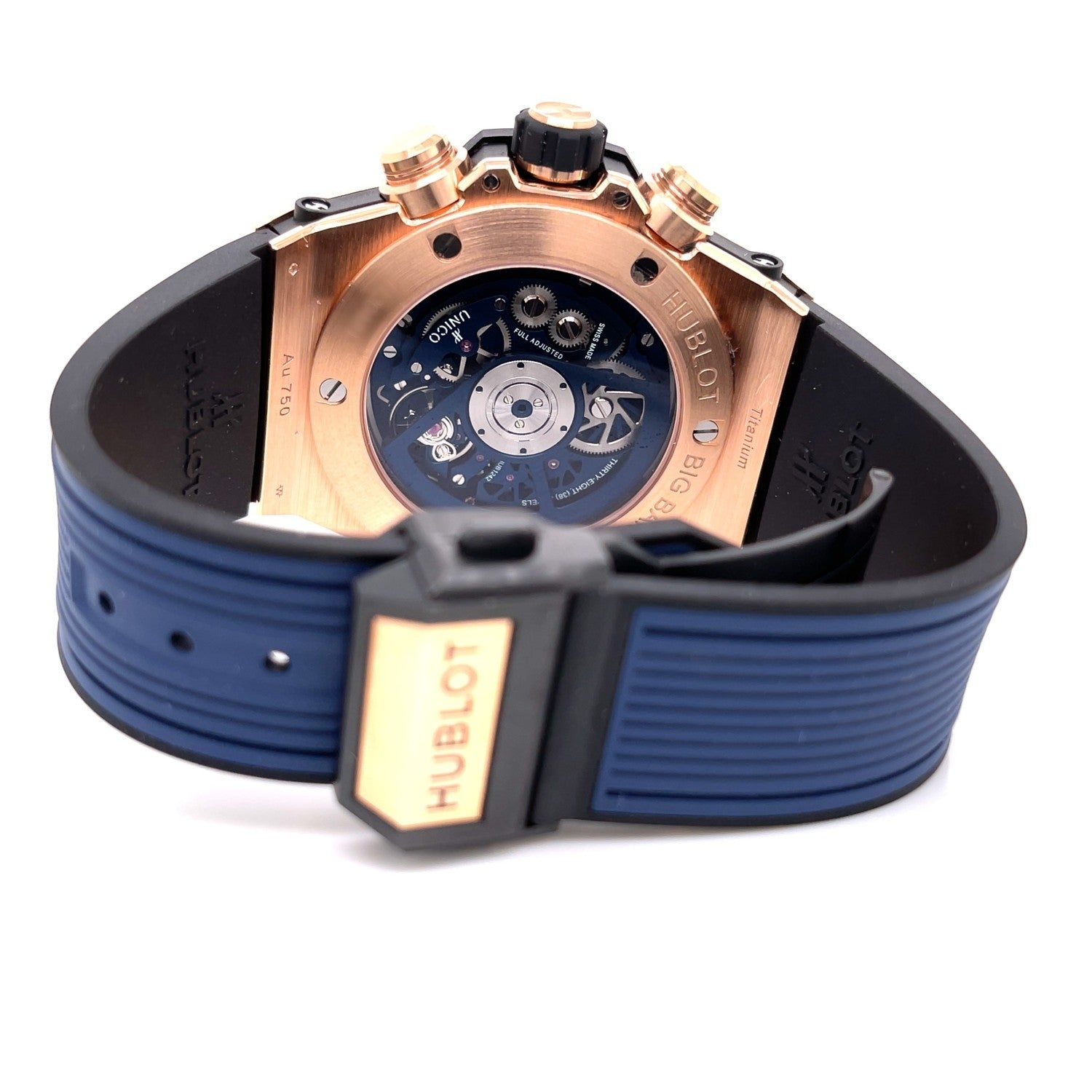 Hublot Big Bang Unico 44mm King Gold Blue Dial 411.0X.5189.RX - Beverly Hills Watch Company