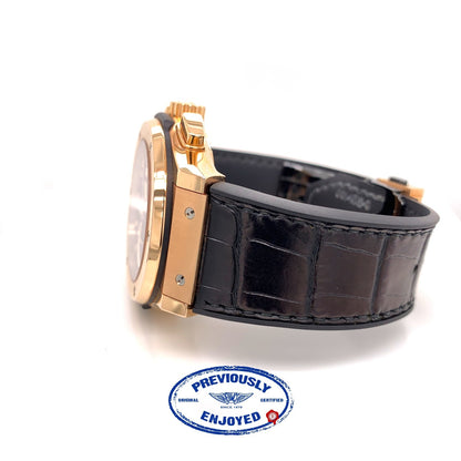 Hublot Classic Fusion 45mm Rose Gold Chronograph Black Dial 521.OX.1180.LR U88N93 - Beverly Hills Watch Company