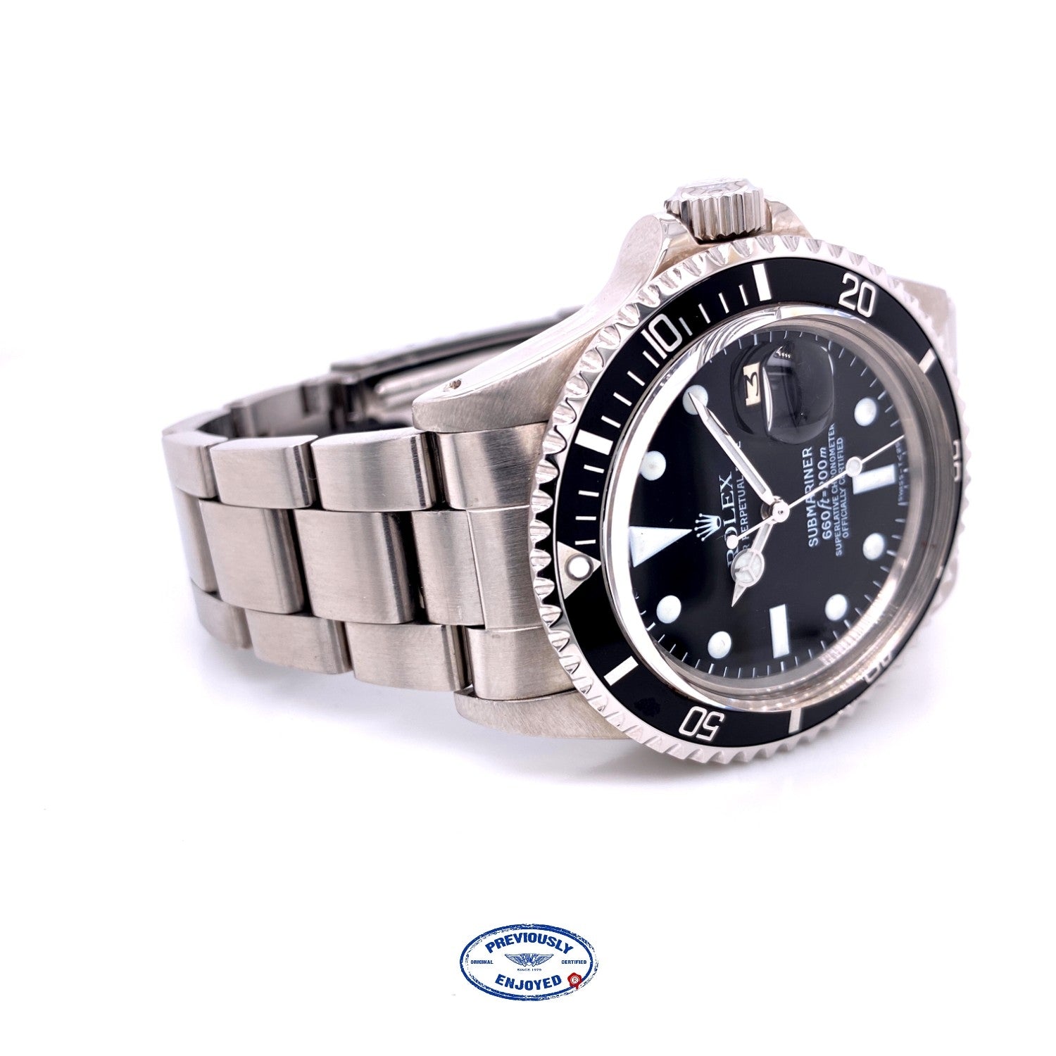 Rolex Submariner Date 40mm Stainless Steel Black Dial 1680 UA9H1A - Beverly Hills Watch Company
