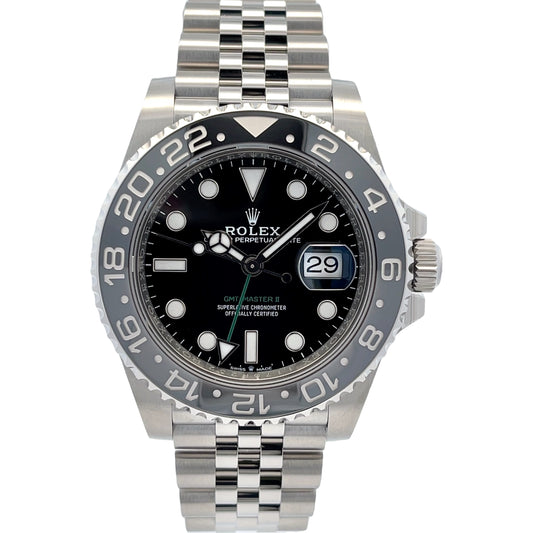 Rolex GMT Master II Bruce Wayne 126710GRNR - Beverly Hills Watch Company