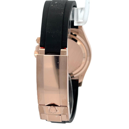 Rolex Daytona Everose Black Sundust Diamond Dial Oysterflex 126515LN - Beverly Hills Watch Company