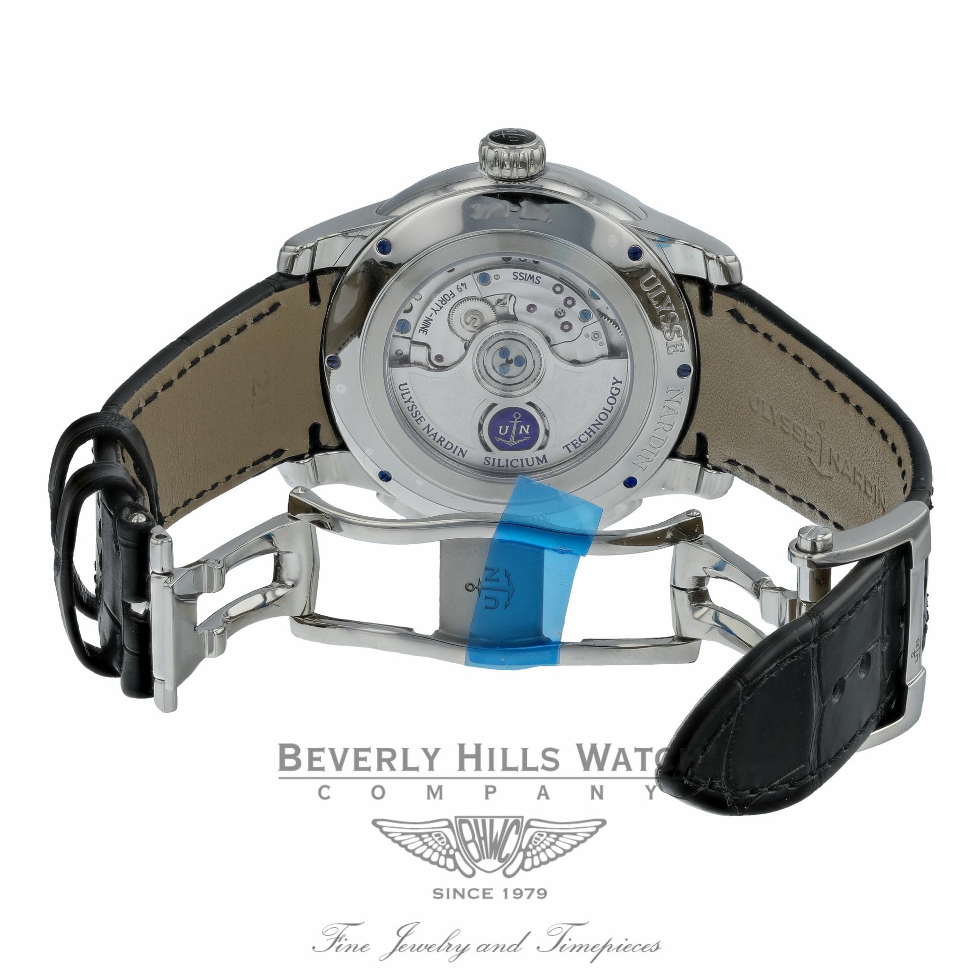 Ulysse Nardin Dual Time Stainless Steel 42mm Watch 3343-126/92 EVKZDQ- Beverly Hills Watch Company