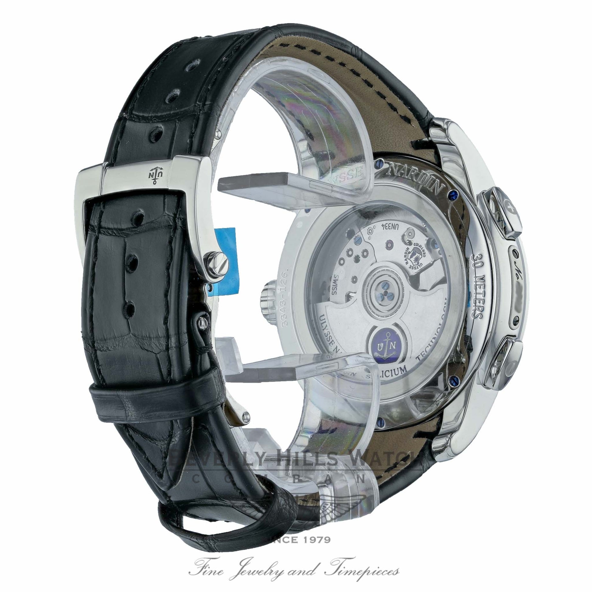 Ulysse Nardin Dual Time Stainless Steel 42mm Watch 3343-126/92 EVKZDQ- Beverly Hills Watch Company