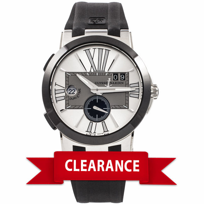 Ulysse Nardin Executive Dual Time Automatic Stainless Steel 243003/421 P6B3HC - Beverly Hills Watch Company Watch Store