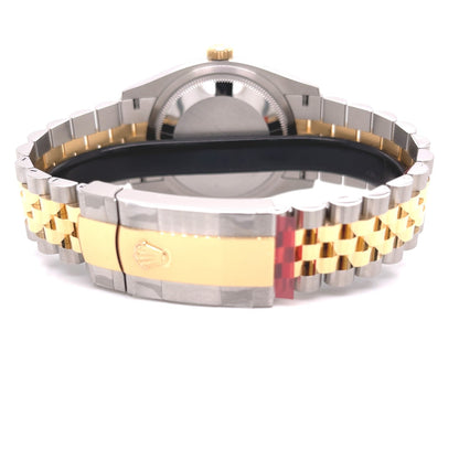 Rolex Datejust 36mm Yellow Gold and Stainless Jubilee Champagne Diamond Dial 126233 UPD1EH - Beverly Hills Watch Company