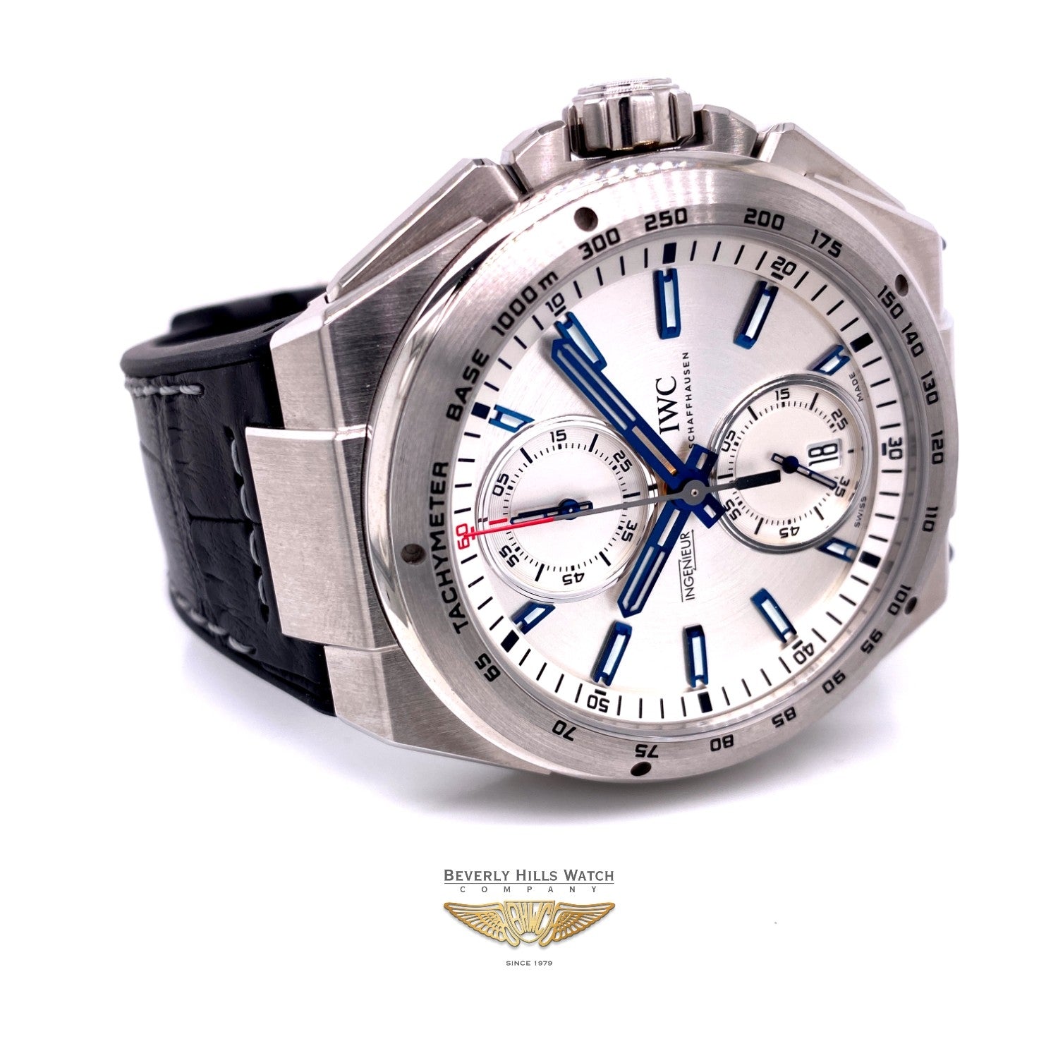 IWC Ingenieur Chronograph Race 45MM Stainless Steel Silver Dial IW378509 UTJEK1 - Beverly Hills Watch Company Watch Store