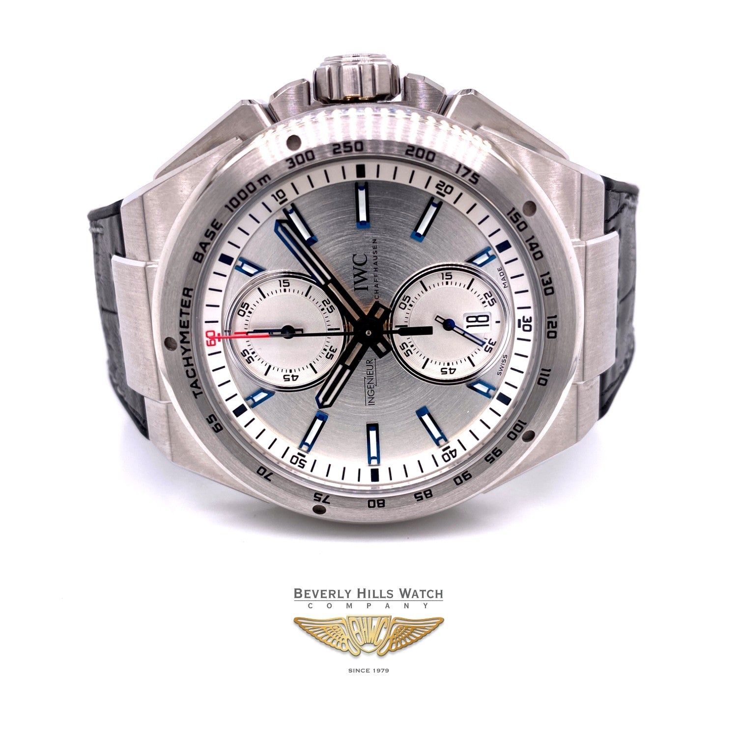 IWC Ingenieur Chronograph Race 45MM Stainless Steel Silver Dial IW378509 UTJEK1 - Beverly Hills Watch Company Watch Store