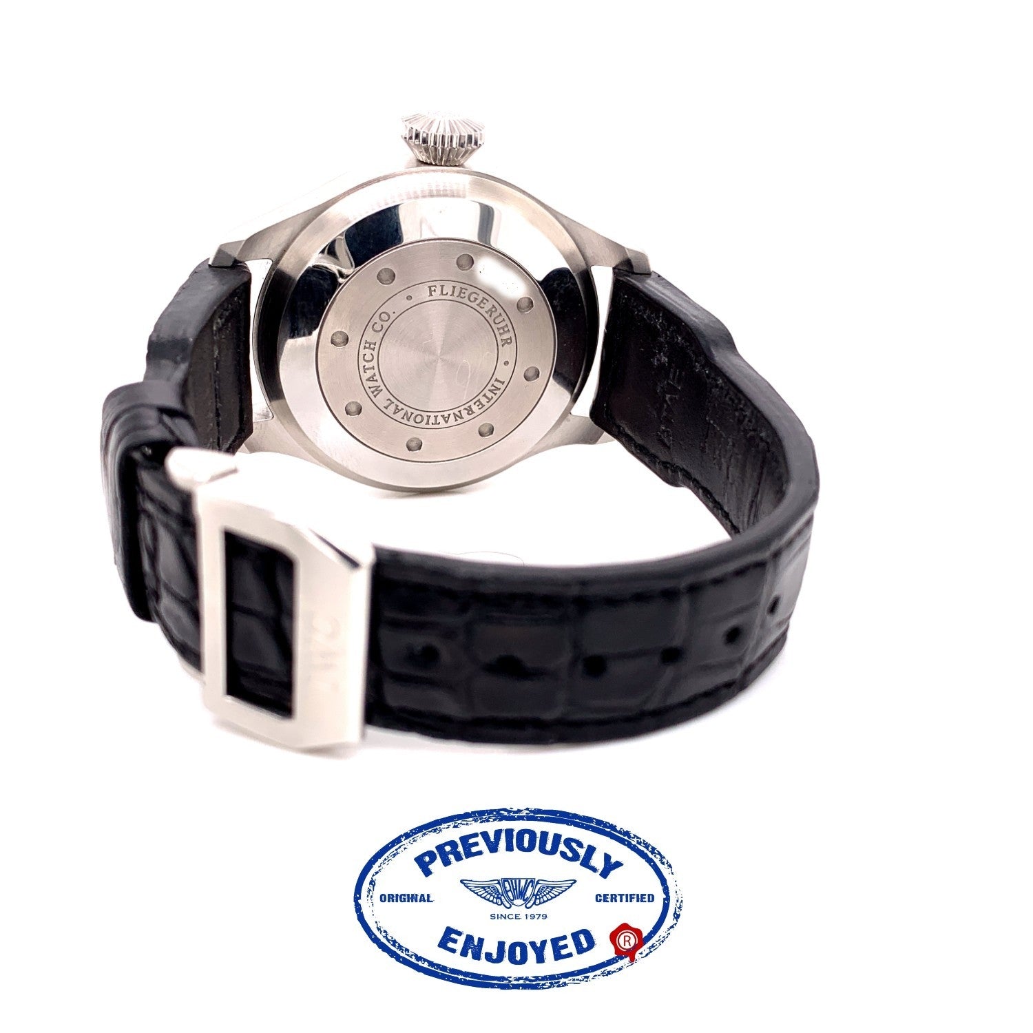 IWC Big Pilot Stainless Steel Black Dial IW500401 UTKFX2 - Beverly Hills Watch Company