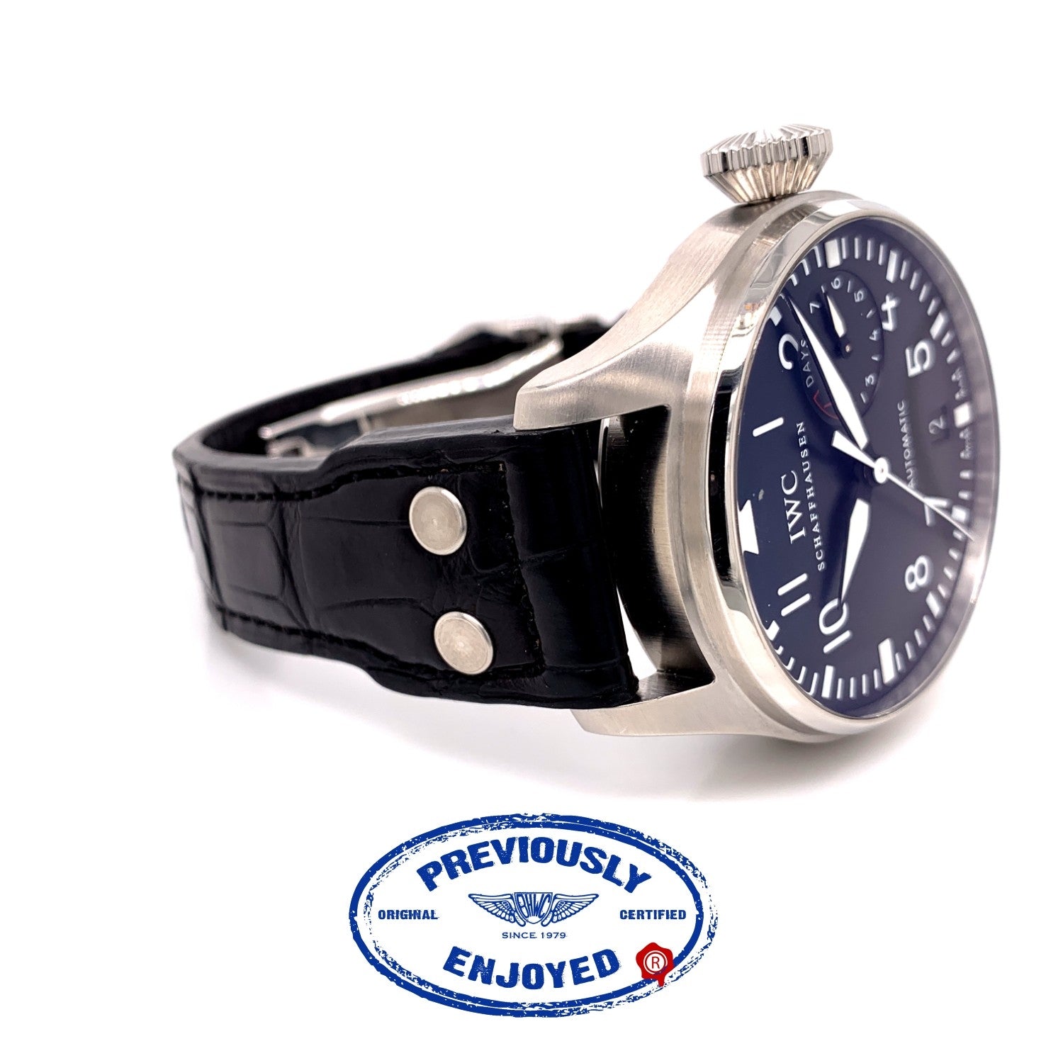 IWC Big Pilot Stainless Steel Black Dial IW500401 UTKFX2 - Beverly Hills Watch Company
