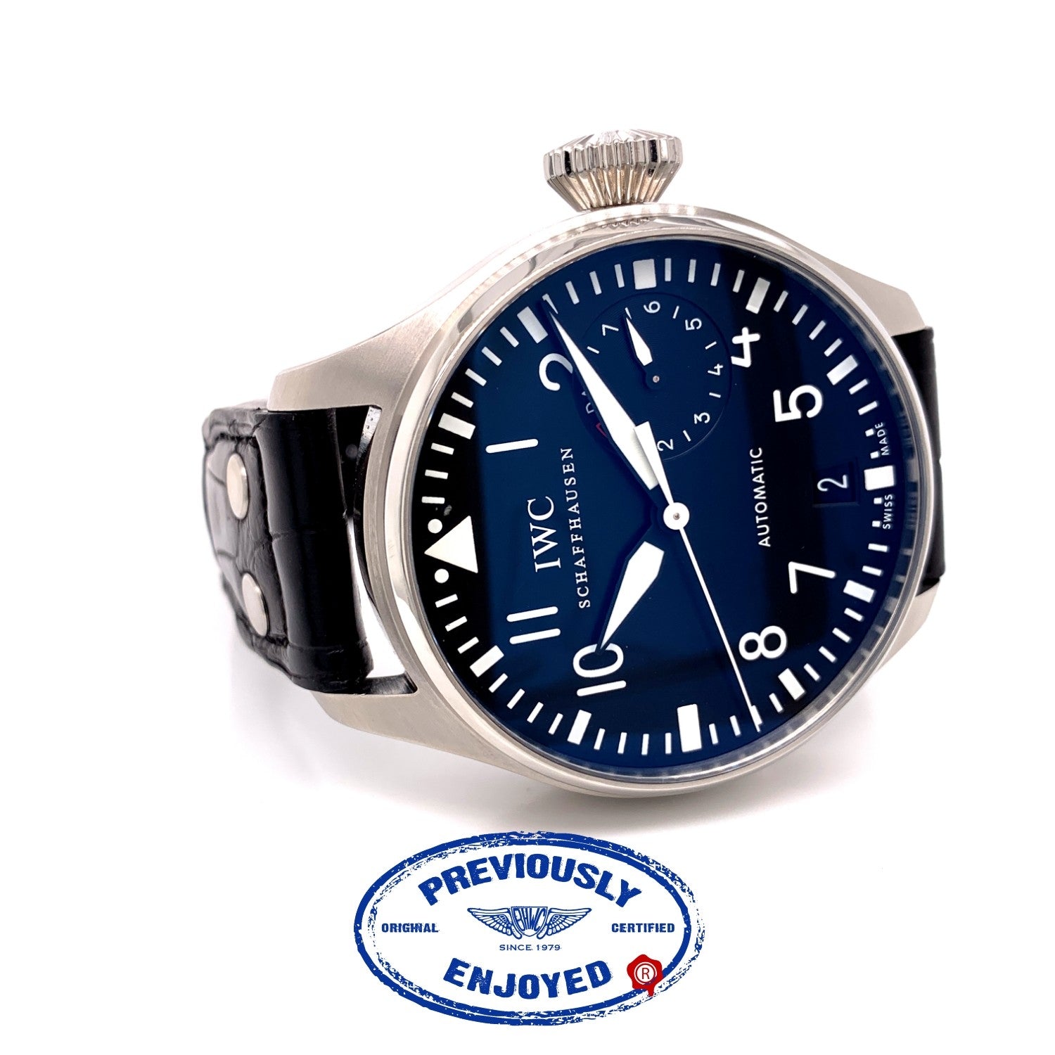 IWC Big Pilot Stainless Steel Black Dial IW500401 UTKFX2 - Beverly Hills Watch Company