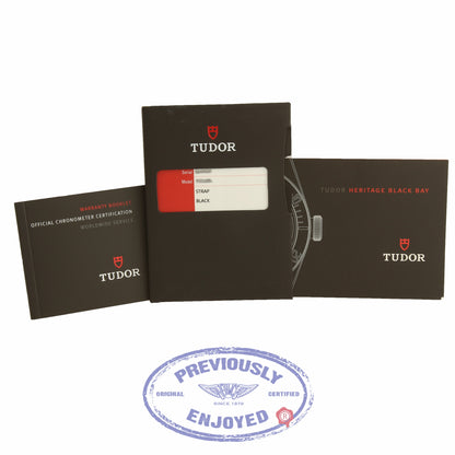 Tudor Heritage Black Bay 41MM Stainless Steel Matte Burgundy Red Bezel 79220R UXVHNM - Beverly Hills Watch Company