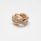 Naira & C Diamond Twisted Rose Gold Ring UYHJ6D - Beverly Hills Watch Company