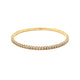 Naira & C Yellow Gold Prong-Set 3.02 TCW Diamond Flexible Bangle Bracelet - Beverly Hills Watch Company