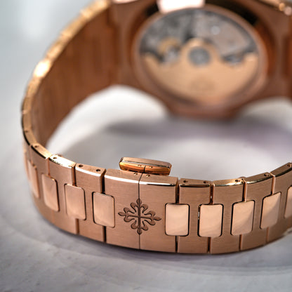 Patek Philippe Nautilus Chronograph Rose Gold Black Dial 5980/1R-001