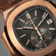 Patek Philippe Nautilus Chronograph Rose Gold Black Dial 5980/1R-001