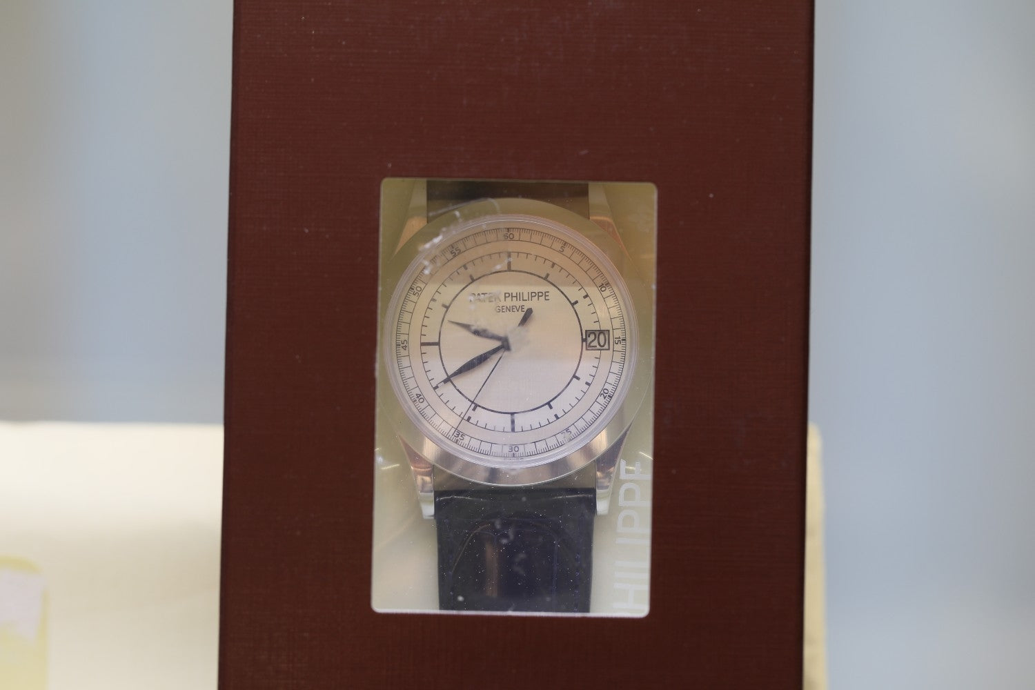 Patek Philippe Calatrava Sector Dial White Gold 38mm Automatic 5296g-001 V5H1RR - Beverly Hills Watch