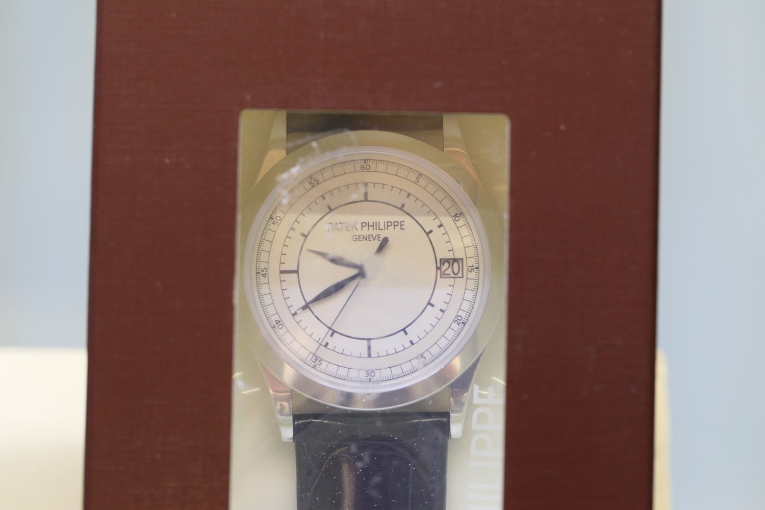 Patek Philippe Calatrava Sector Dial White Gold 38mm Automatic 5296g-001 V5H1RR - Beverly Hills Watch