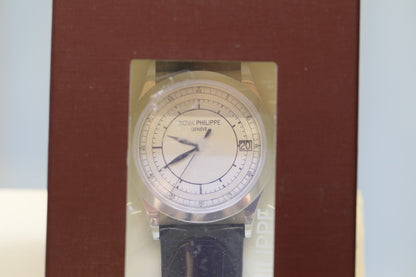 Patek Philippe Calatrava Sector Dial White Gold 38mm Automatic 5296g-001 V5H1RR - Beverly Hills Watch
