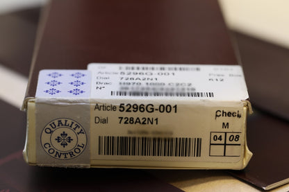 Patek Philippe Calatrava Sector Dial White Gold 38mm Automatic 5296g-001 V5H1RR - Beverly Hills Watch