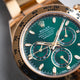 Rolex Daytona Yellow Gold Anniversary Green 116508 - Beverly Hills Watch Company
