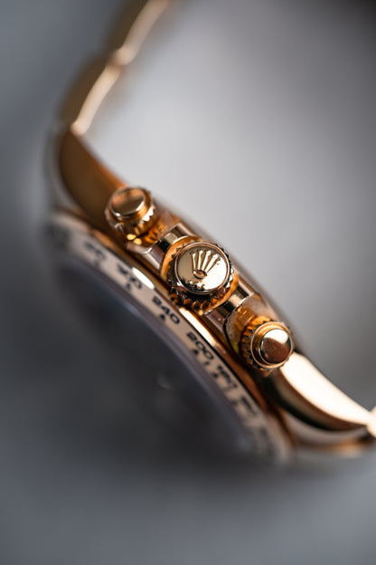 Rolex Daytona Yellow Gold Anniversary Green 116508 - Beverly Hills Watch Company