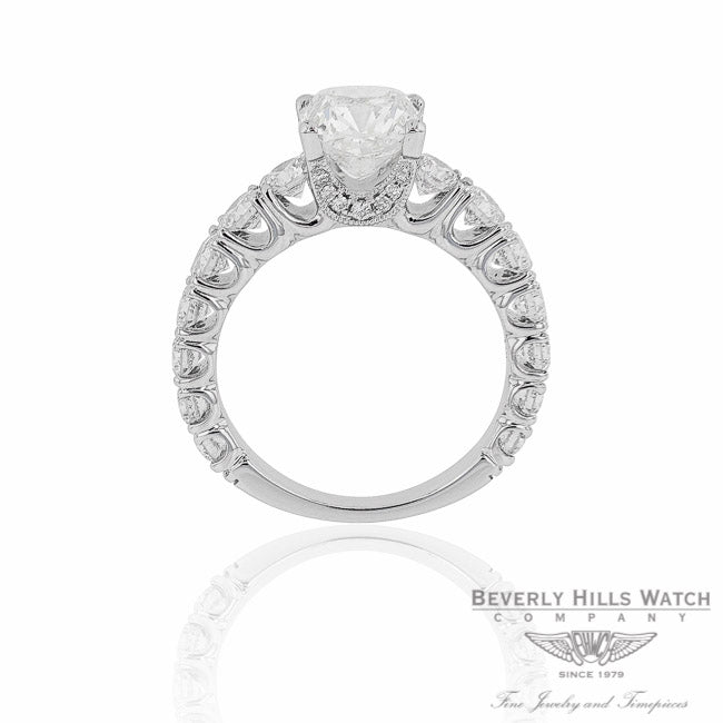 Cushion Cut Diamond Engagement Ring By Naira & C V7VL0A - Beverly Hills Jewelry Company