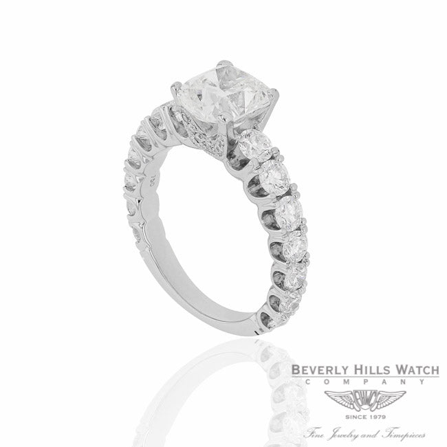 Cushion Cut Diamond Engagement Ring By Naira & C V7VL0A  - Beverly Hills Jewelry Company