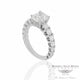 Cushion Cut Diamond Engagement Ring By Naira & C V7VL0A  - Beverly Hills Jewelry Company