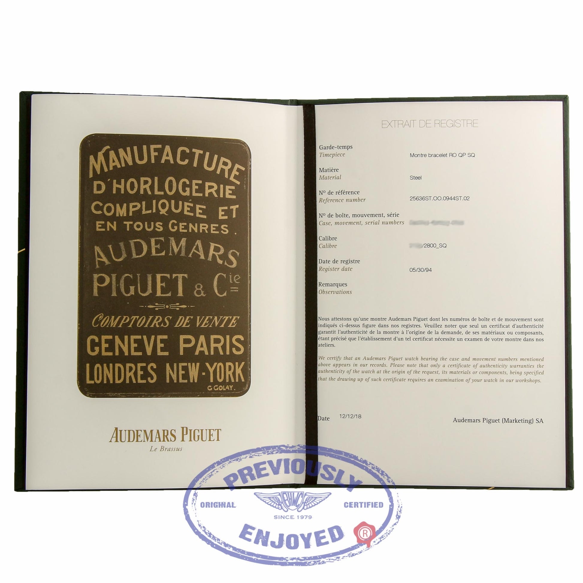 Audemars Piguet Royal Oak 39mm Skeleton Perpetual Calendar 25829ST.OO.0944ST.01 V7WK6V - Beverly Hills Watch Company