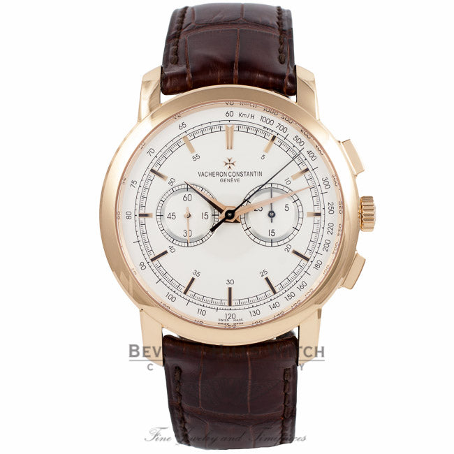 Vacheron Constantin Patrimony Traditionnelle Chrono 18k Rose Gold 47192/000R-9352 XBLYTB - Beverly Hills Watch Company Watch Store