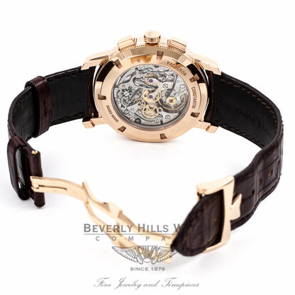 Vacheron Constantin Patrimony Traditionnelle Chrono 18k Rose Gold 47192/000R-9352 XBLYTB - Beverly Hills Watch Company Watch Store