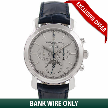 Vacheron Constantin Malte Perpetual Calendar Platinum Chronograph Watch 47212/000P-9250 Beverly Hills Watch Company Watches