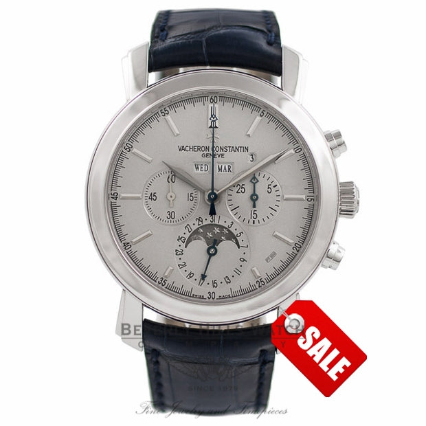 Vacheron Constantin Malte Perpetual Calendar Platinum Chronograph Watch 47212/000P-9250 Beverly Hills Watch Company Watches
