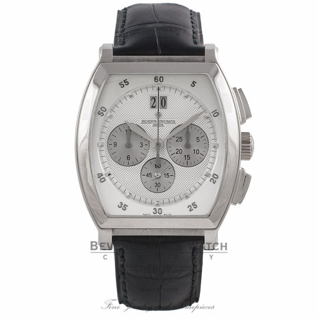 Vacheron Constantin Malte Tonneau Chronograph 18K White Gold Watch 49180/000G-9360 Beverly Hills Watch Company Watches