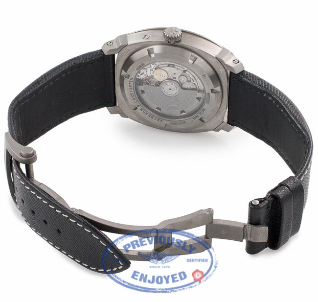 Vacheron Constantin Quai De L'lle Day Date Titanium Skeleton Dial Black Strap 85050/000T-9341 U2WD3Q - Beverly Hills Watch Company Watch Store